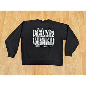 Cedar Point Graphic Pullover Sweatshirt Black Men’s Size XL